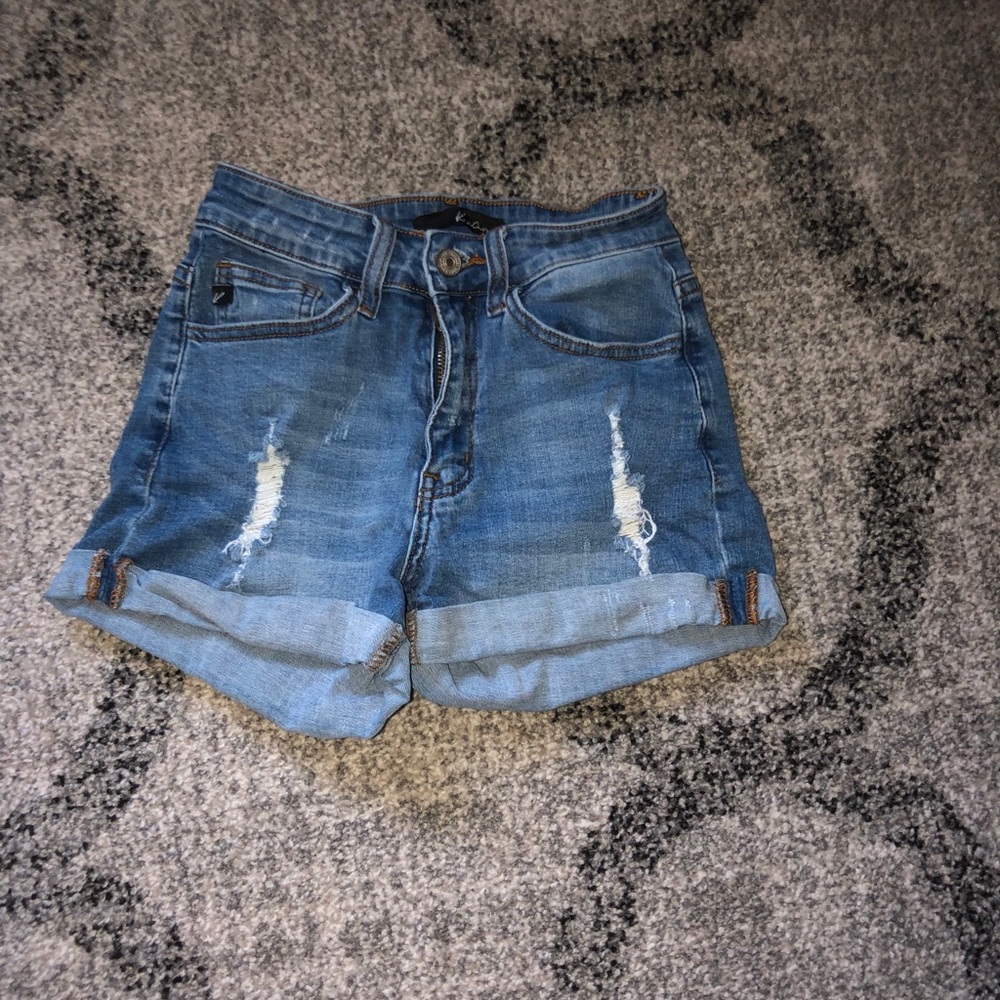 Denim shorts